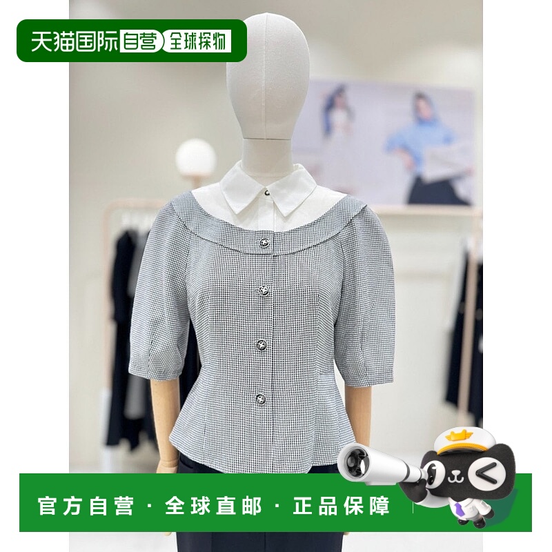 韩国直邮JJ JIGOTT [BUSAN] [JJ,JJGOTT]Cara 领拼色上衣GR4A0BL8