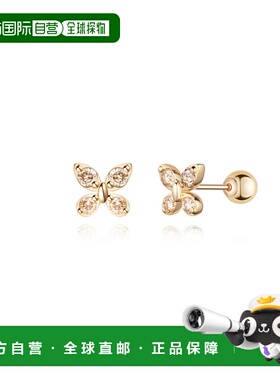 韩国直邮STONEHENGE 女士耳钉 SAG-25A75F-S4YD000 14k 单只配饰