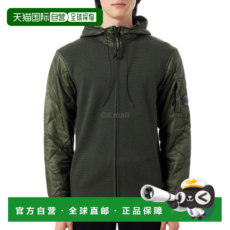 韩国直邮CP COMPANY 混合绗缝连帽针织夹克 (19CMKN062A 006390M