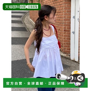 Soft Shirring Back Sleeveless_2col 韩国直邮ANEDIT Tie 단독