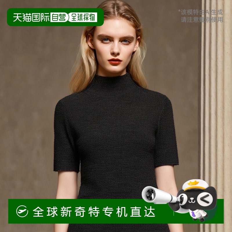 韩国直邮Theory 女士 Regal Merino Leenda 高领套头衫-全新 Pest