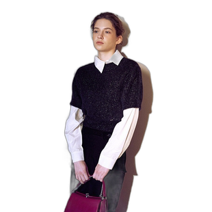 韩国直邮LOEUVRE正品 毛针织衫304821936[SET] Glittering Short