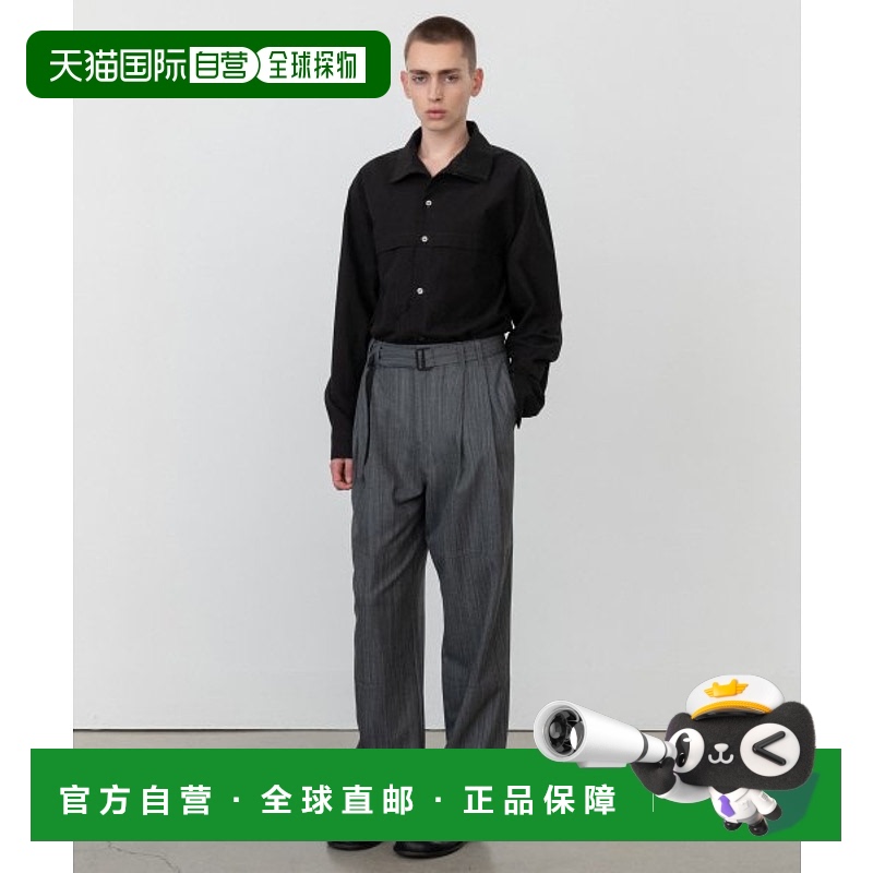 韩国直邮INSILENCE设计师款通用日常休闲宽松时尚裤子IM2B4PT05DG