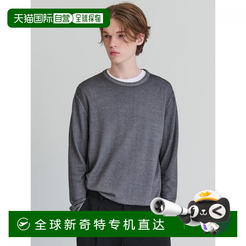 1h可退韩国直邮罗加迪斯 ALESSANDRO SPADA肩部染色羊毛圆领毛