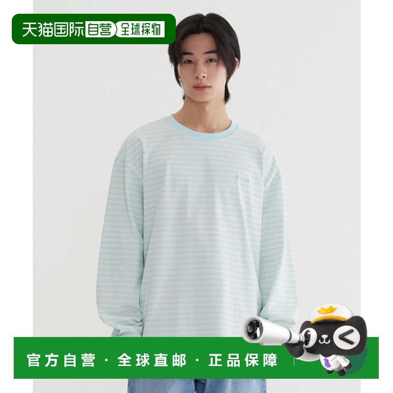 韩国直邮COVERNAT 男士T恤CO2501LT02SB BASIC STRIPE LONG SLEEV