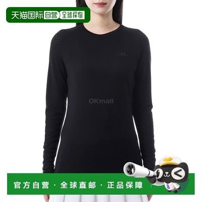 韩国直邮J.LINDEBERG BELLA 羊毛长袖 T 恤 (AWJT12282-9999) 基