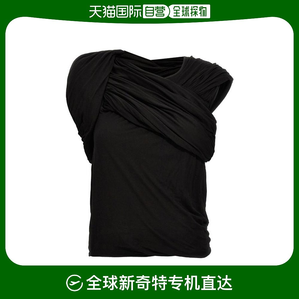 韩国直邮RICK OWENS24SS长袖T恤女RO01D2252BH09BLACK