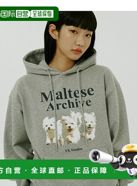 韩国直邮WAIKEI韩国小众设计师狗狗图案时尚日常卫衣YK22SSTS02