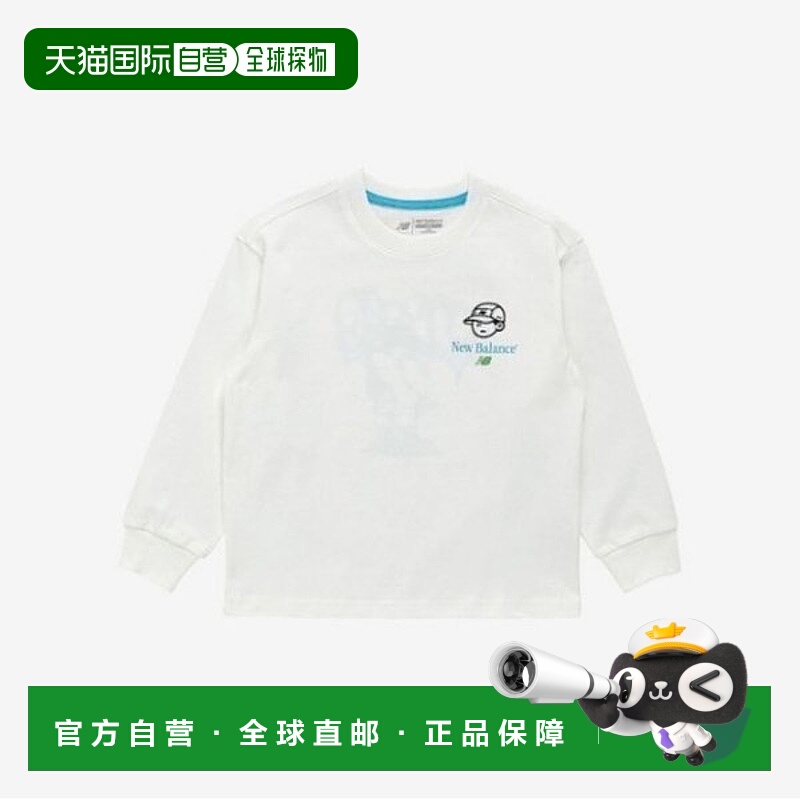 韩国直邮NEW BALANCE 儿童长袖 T 恤 HQK NK9BF1203U-10 图解长袖