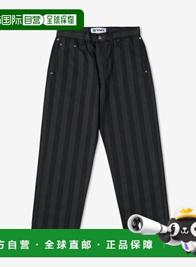 韩国直邮SUNNEI 男士MRTWMDEN006BLKSCLASSIC STRIPED PANTS裤子