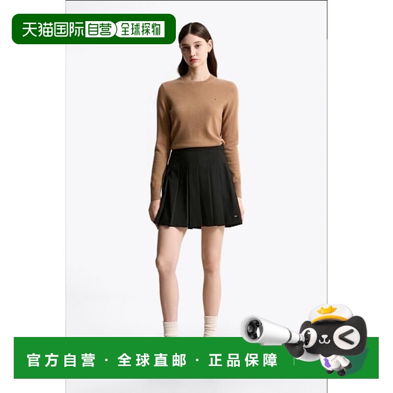 韩国直邮TOMMY HILFIGER T22F7WSC060WT1 羊毛褶迷你裙