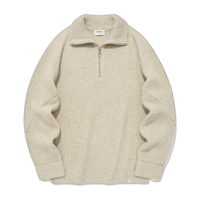 韩国直邮COVERNAT 男针织CO2303KT15OT公用LAMBSWOOL HALFZIP-UP