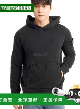 韩国直邮STONE ISLAND 61041 OLD效果棉质斜角抓绒连帽运动衫（81