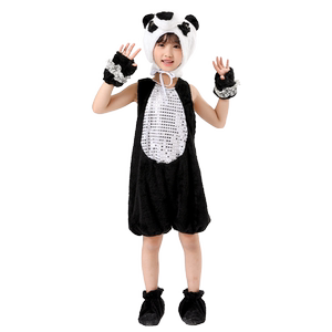 元旦儿童动物演出服熊猫表演服幼儿园国宝卡通造型小熊猫舞蹈服装