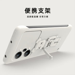 适用oppok10手机壳oppok10pro无边框熊支架男款简约个性半包防滑裸机手感旗舰店潮牌轻薄新品防摔经典硬壳外