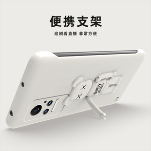 适用小米civi2手机壳小米civi1s无边框mix4熊支架个性防摔新品硬壳经典创意轻薄半包保护壳防滑男款旗舰店潮