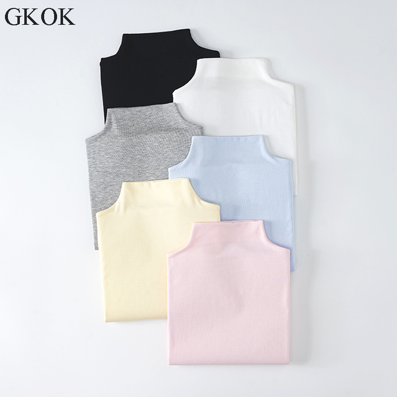 儿童半高领无痕长袖内搭上衣