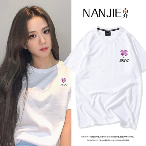 jisoo金智秀同款衣服短袖T恤韩风