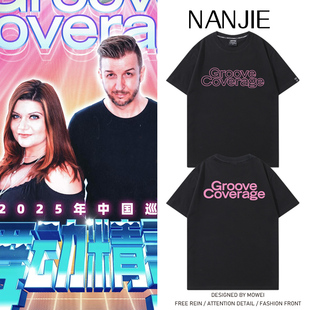 Groove T恤男女粉丝应援服夏 Coverage舞动精灵乐团演唱会周边短袖