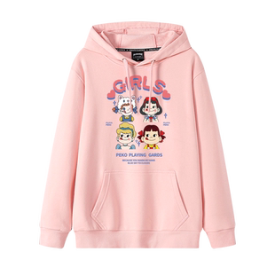 粉色卫衣女款日系宽松设计感小众秋装高级感超好看薄款连帽衫外套