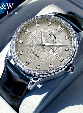 正品iw爱沃驰手表男全自动机械表新款男士官方旗舰店品牌男款腕表