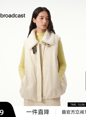 【播奥莱】羽绒马甲冬羽绒服短款毛领马夹女DDS4RD5262