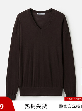 【播奥莱】播商场同款休闲法式冬新100%羊毛针织毛衣女BDR9SD4202