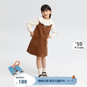 播broadcute比得兔联名童装 连衣裙女中大童灯芯绒A版 裙KGQ2L098