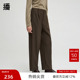 女秋新气质休闲裤 BDR3KD1855 高腰垂感西装 裤 播奥莱 播商场同款