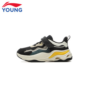 云川魔术贴防滑老爹鞋 新款 YKNV006 男中小童25秋季 李宁儿童运动鞋