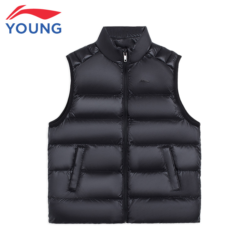 李宁儿童羽绒马甲冬季保暖立领