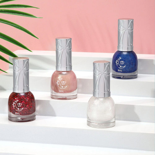 新款油性持久免烤快干不可剥葱粉酒红车厘子国货流行指甲油