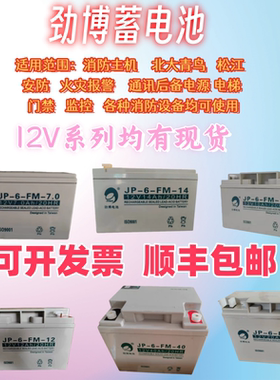 劲博蓄电池JP6FM/HSE消防主机/安防UPS/EPS应急备用电源