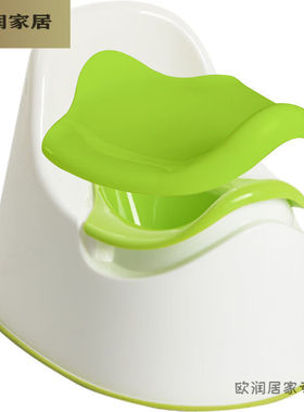 小孩儿童坐便器凳宝宝婴儿便盆婴幼儿童马桶男女通用绿色+盖子(工