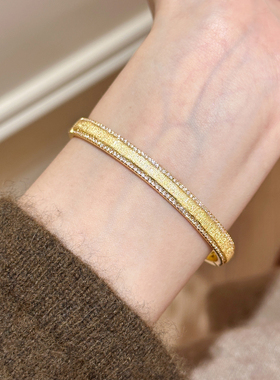 谷岚中古复古高级感金色手镯