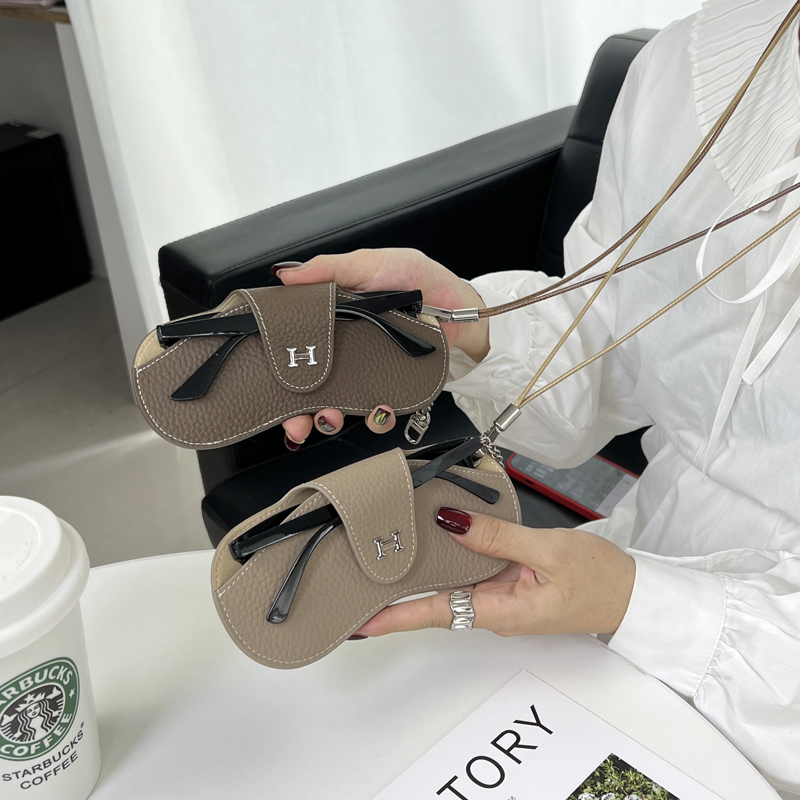挂包眼镜袋近视眼镜保护套女真皮