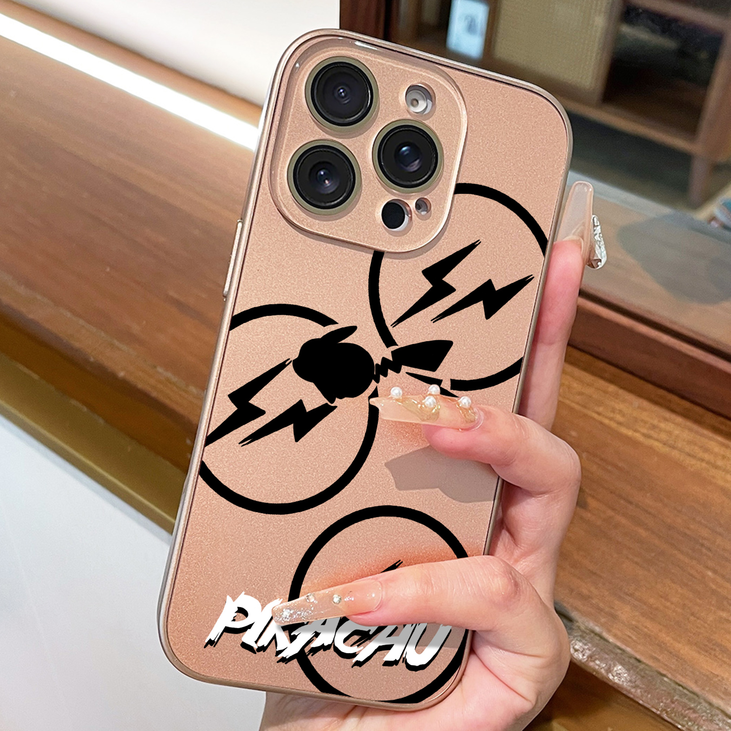 闪电宝可梦适用适用iphone16pro手机壳磨砂14/15新款全包防摔套苹果13/12卡通皮卡丘pro高级16promax男女外壳