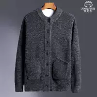 Counter là thương hiệu áo len chenille nam phiên bản Hàn Quốc 2019 xu hướng mới cardigan nam mùa thu dày đan - Cardigan áo len cao cổ nam