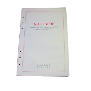 伯多禄a5活页记事本内芯 6孔笔记本子通用替换纸芯100克80张象牙白道林纸内芯