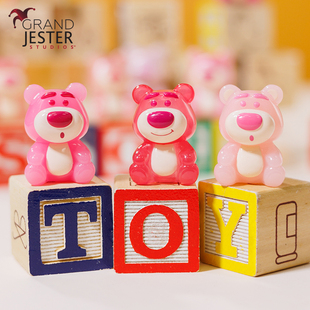 enesco草莓熊mini香粒盲盒盲袋迪士尼玩具总动员草莓熊摆件送女生