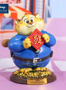 enesco迪士尼疯狂动物城豹警官手办财气豹棚豹桌面乔迁招财摆件