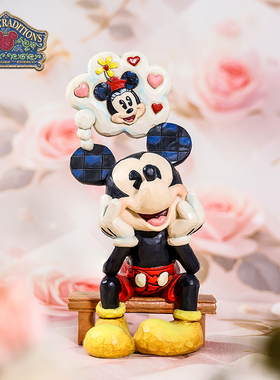 enesco迪士尼米奇的幻想周边摆件米老鼠手办潮玩手办情人节礼物