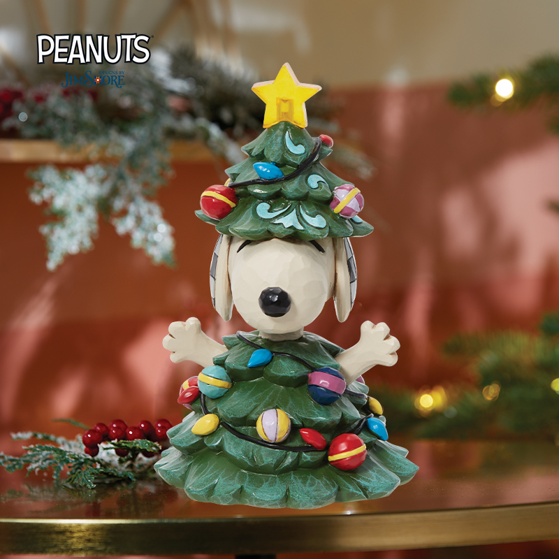 enesco可亮灯设计圣诞史努比