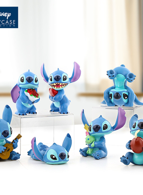 enesco迪士尼史迪仔手办树脂史迪奇stitch周边桌面摆件生日礼物