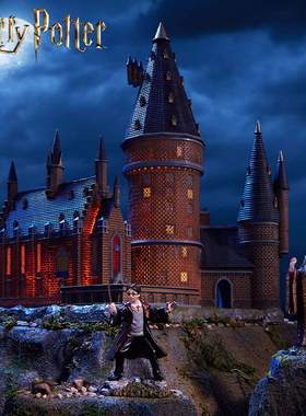 enesco哈利波特周边手办霍格沃茨大会堂模型D56房子可亮灯摆件