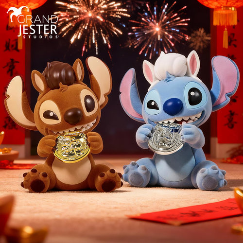 enesco史迪奇马年限量手办史迪仔