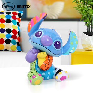 enesco迪士尼史迪仔手办迷你史迪奇摆件星际宝贝stitch生日礼物