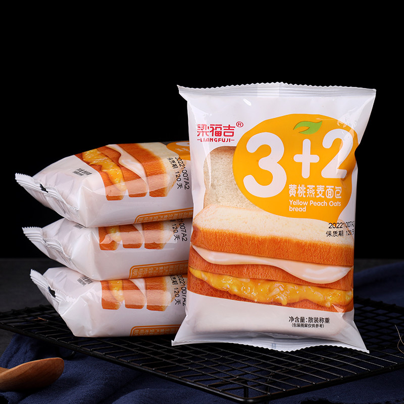 梁福吉乳酸菌夹心面包吐司