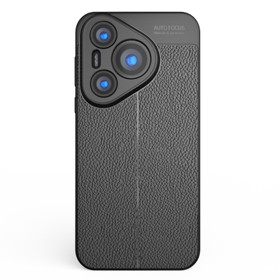 华为Pura70软胶商务皮纹手机壳