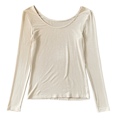 温娴长袖通勤薄款内搭